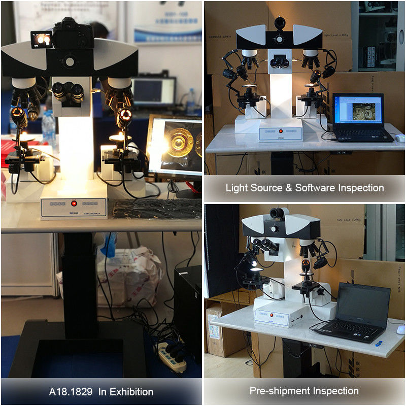 Motorized Digital Forensic Comparison Microscope with 80~240V Wide Range Voltage High Resolution CCD Camera and Motorized Control